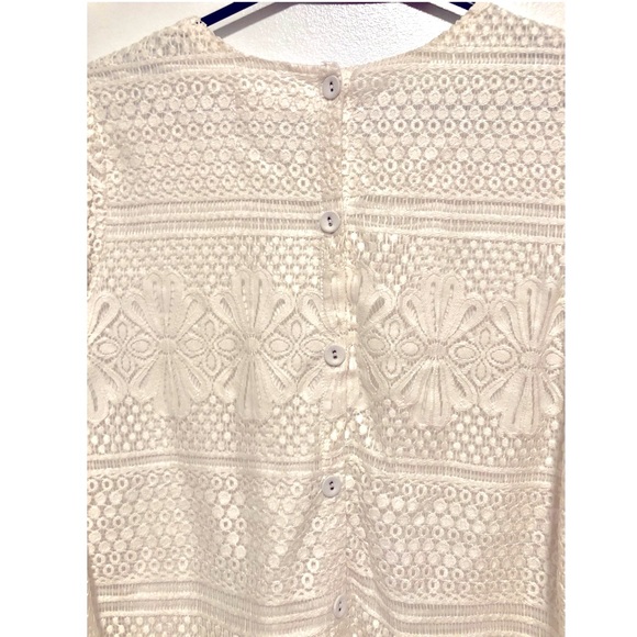 Boheme White Lace longue sleeves Blouse - Picture 5 of 5